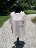 Zenana Ribbed Pocket Tee - Ash Mocha